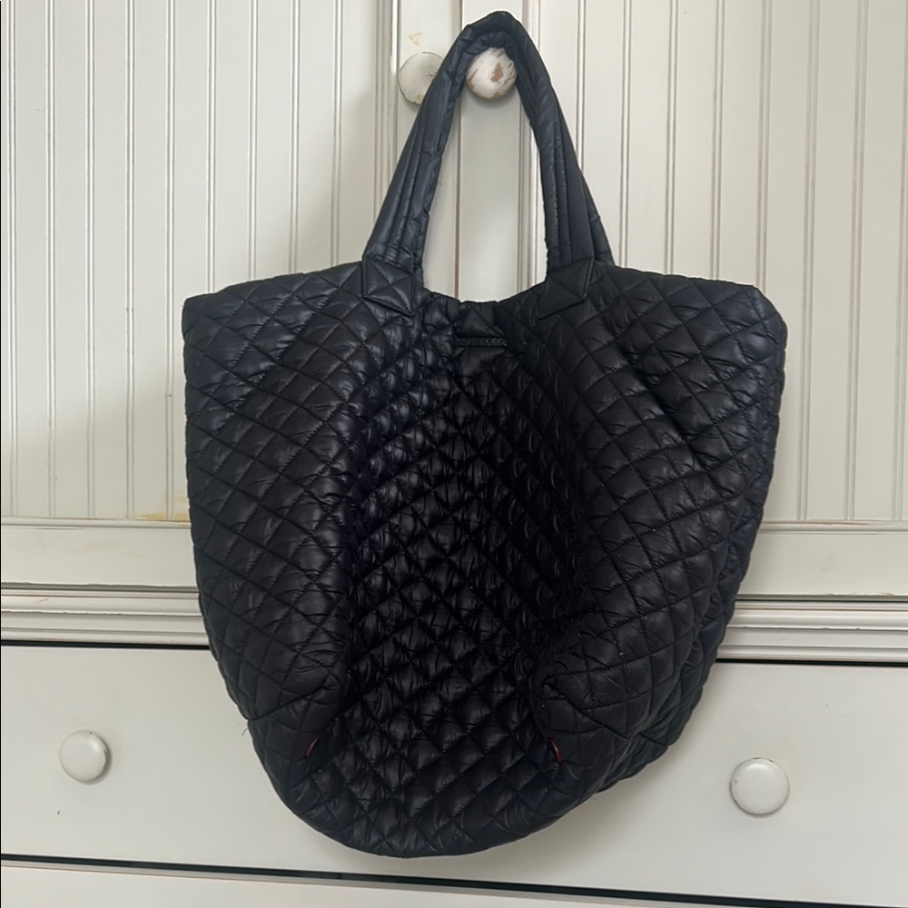 MZ Wallace Black Quilted Tote Bag